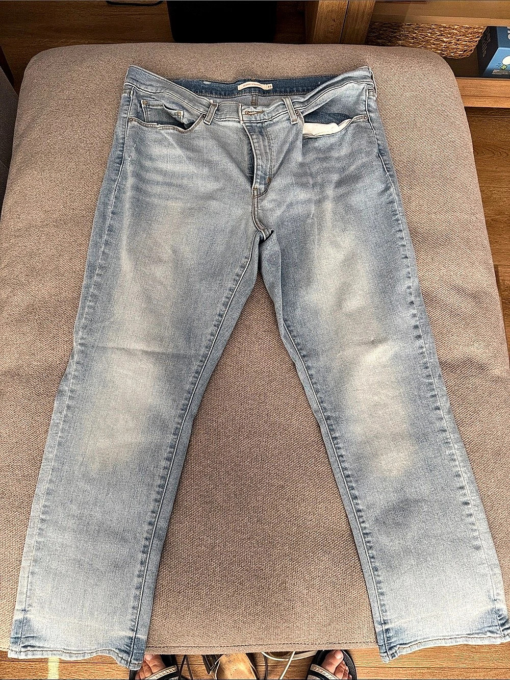 Levi's Classic Straight Leg Jeans Blue Waist 16